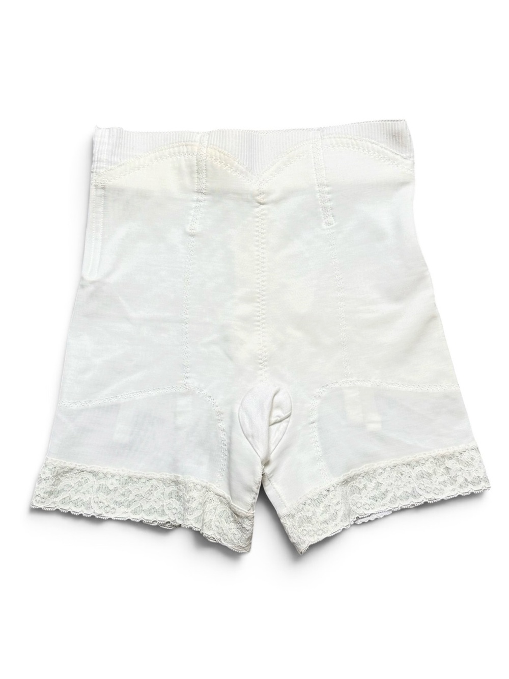60s Subtract Vintage Girdle Shorts Shapewear Lace Open Crotch L Large XL 32